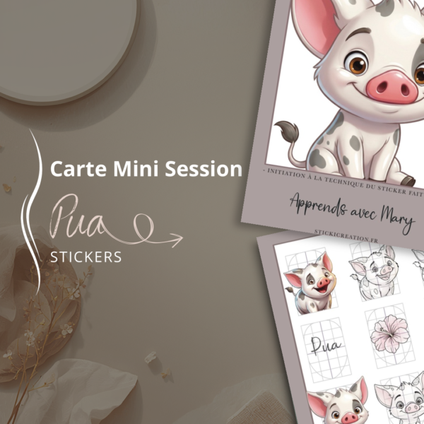 STICKER CARD -Carte mini session - Pua