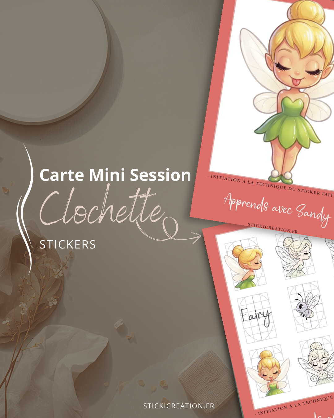 Carte mini session - Clochette