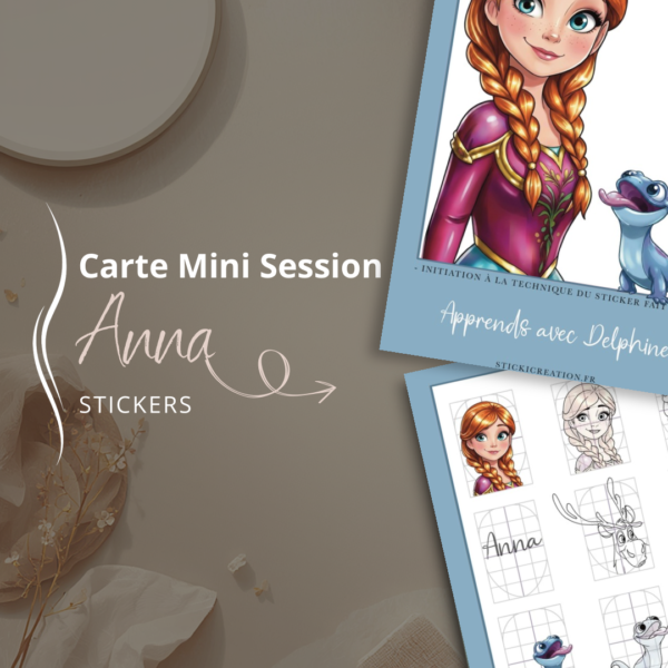 STICKER CARD -Carte mini session - Anna