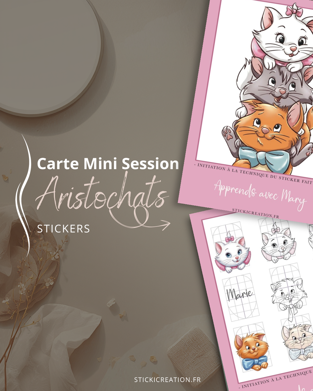 Carte mini session - Les Aristochats