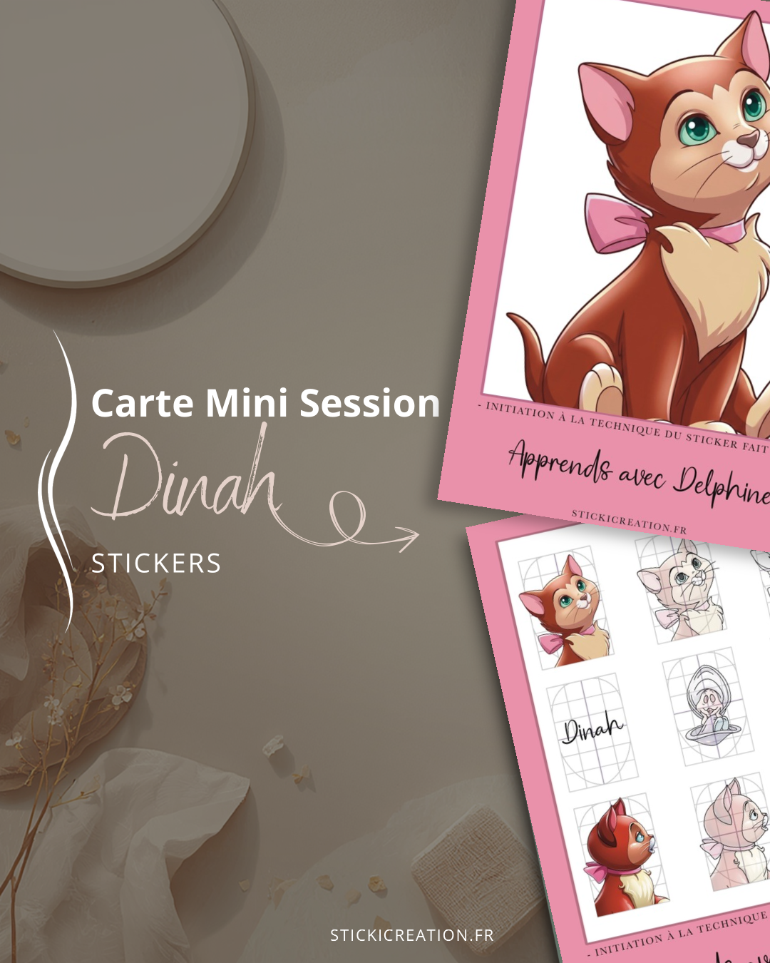 Carte mini session - Dinah