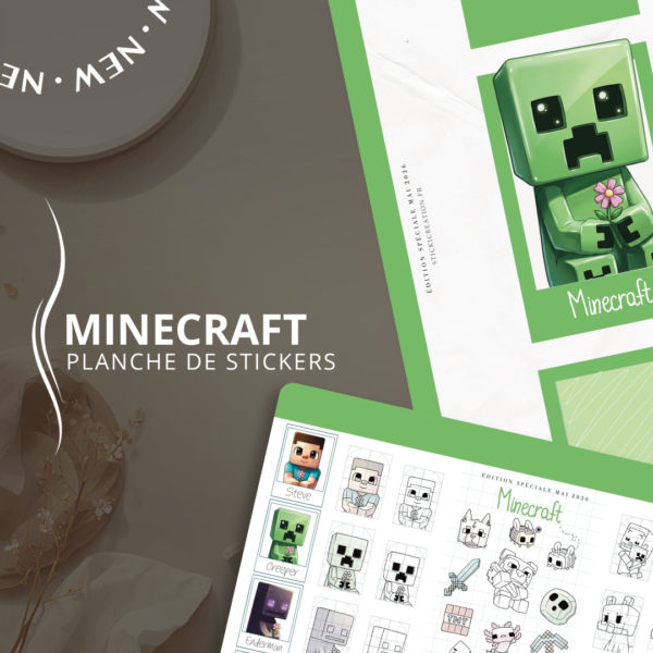 STICKER CARD -Minecraft - MAI 2026