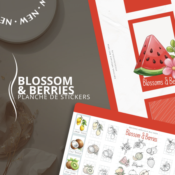 STICKER CARD -Blossoms &Berries - MAI 2026