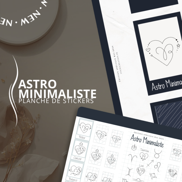 STICKER CARD -Astro Minimaliste - MAI 2026