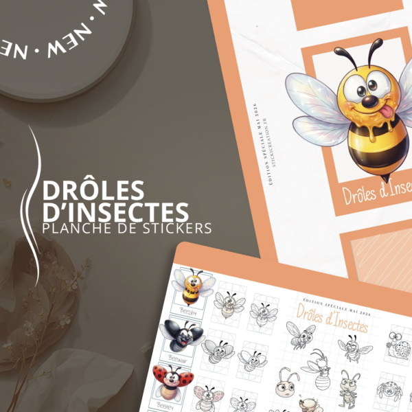 STICKER CARD -Drôles d’Insectes - MAI 2026