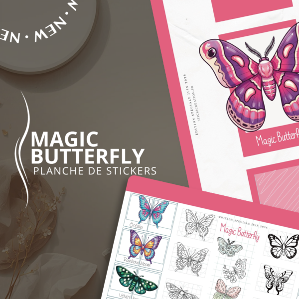 STICKER CARD -Magic Butterfly - JUIN 2026