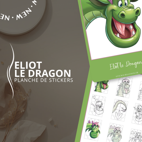 STICKER CARD -Eliot le Dragon - JUIN 2026