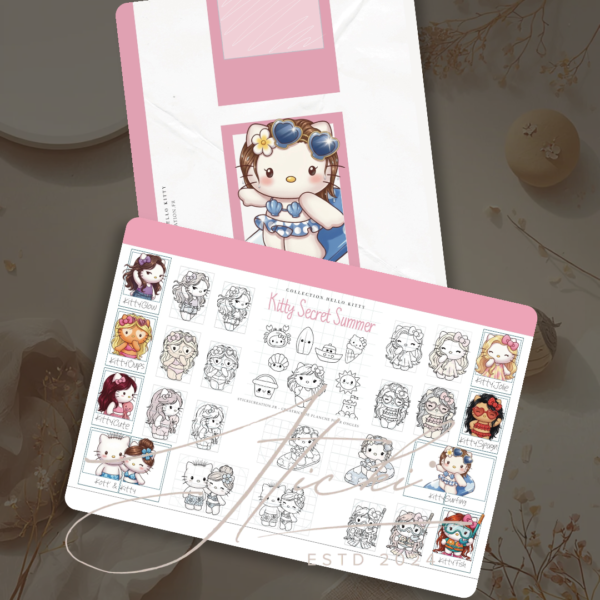 STICKER CARD -Kitty - Disney Secret Summer - JUIN 2026