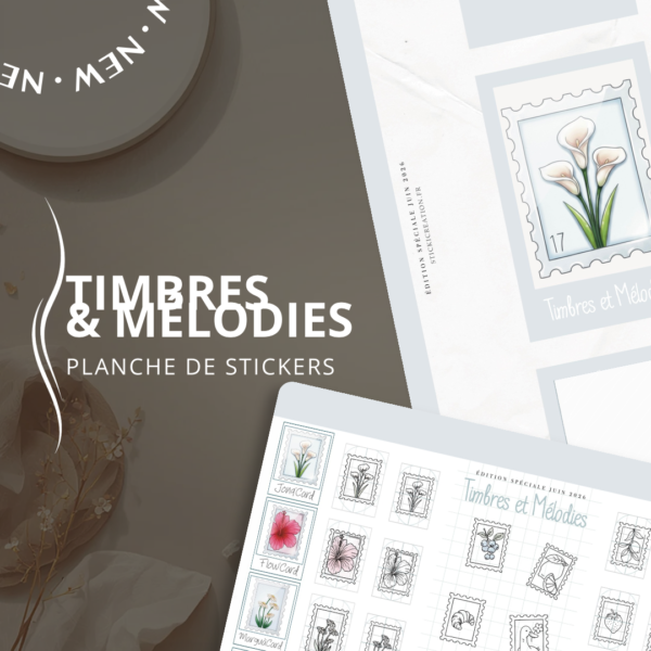 STICKER CARD -Timbres &Mélodies - JUIN 2026