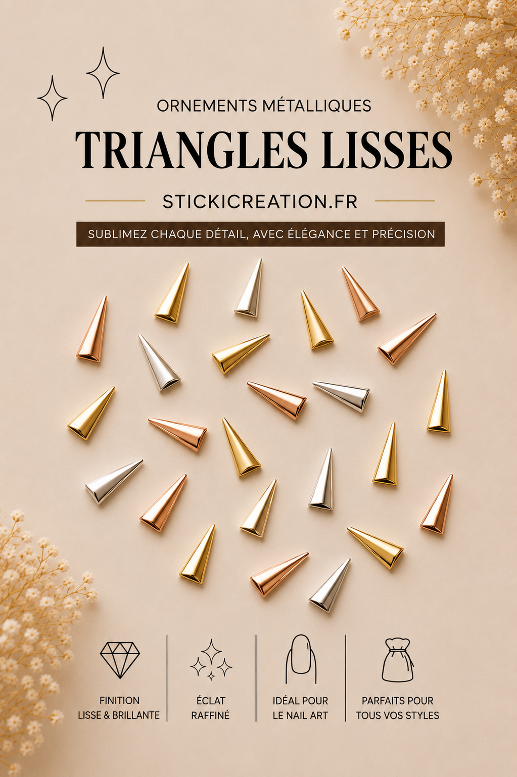 Ornement - Triangle lisse