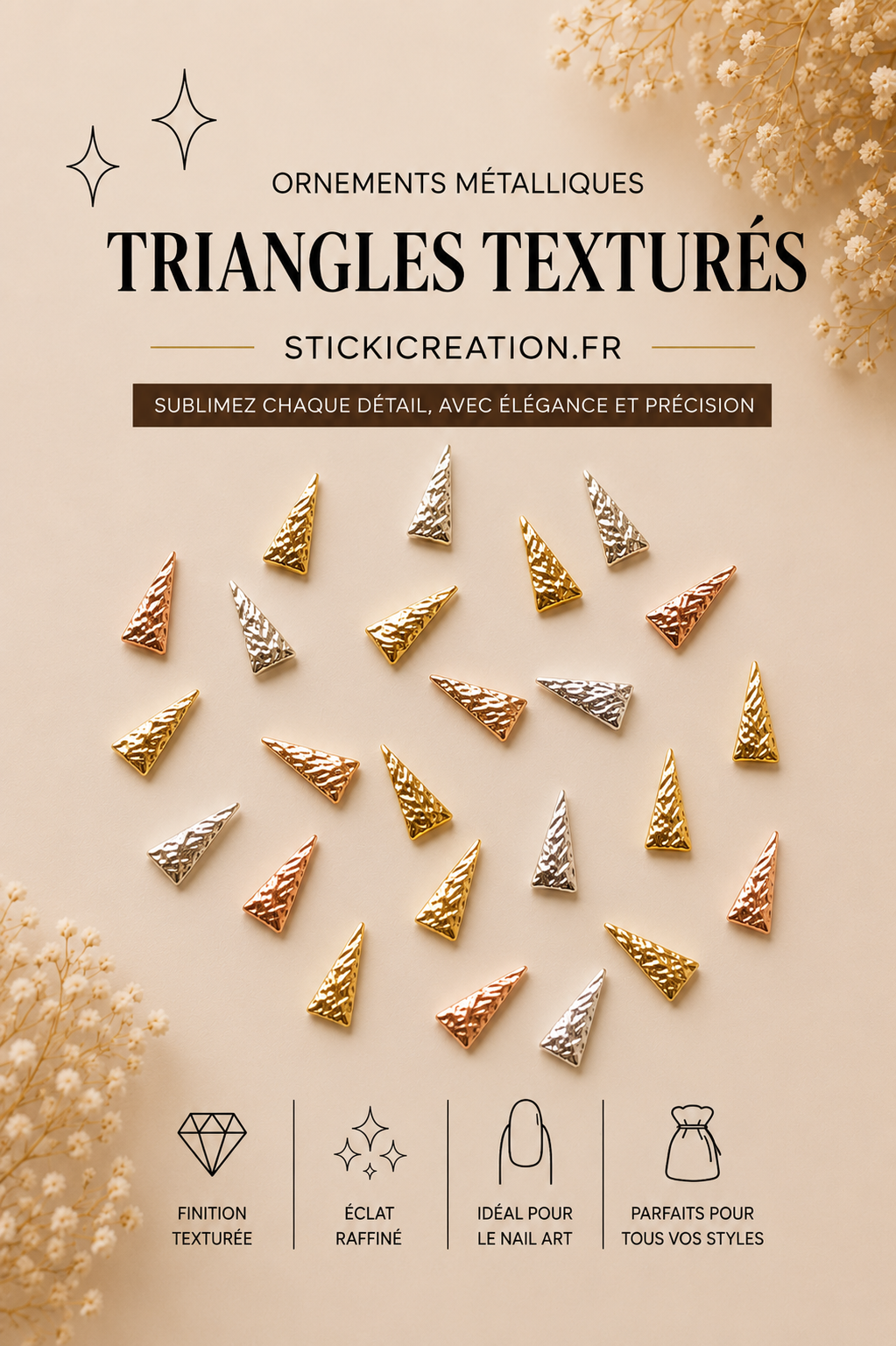 Ornement - Triangle texturés