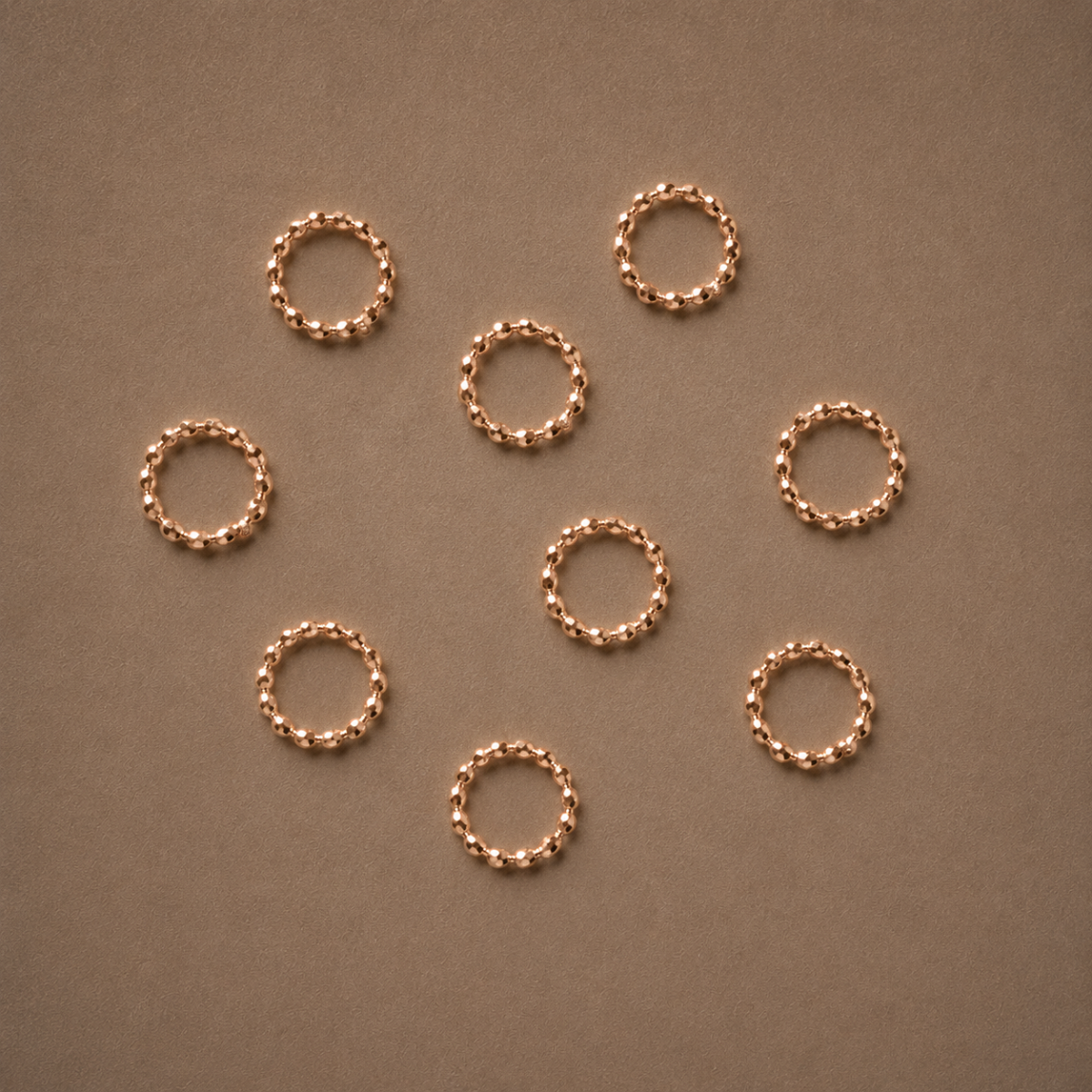 Ornement - Cercle texturé - Rose gold