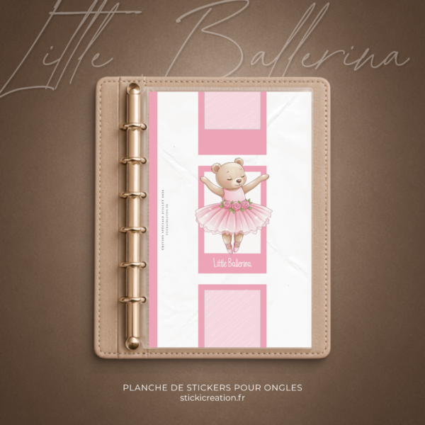 STICKER CARD -LITTLE BALLERINA