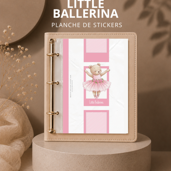 STICKER CARD -LITTLE BALLERINA - JUILLET 2026