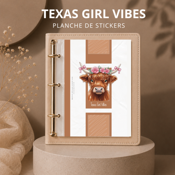 STICKER CARD -TEXAS GIRL VIBES - JUILLET 2026