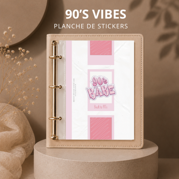 STICKER CARD -90’s VIBES - JUILLET 2026