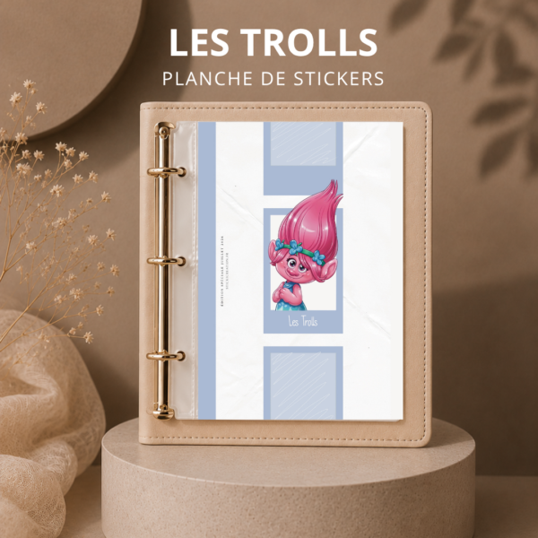 STICKER CARD -LES TROLLS - JUILLET 2026