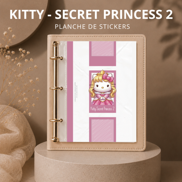 STICKER CARD -Kitty - Disney Secret Princess 2 - JUILLET 2026