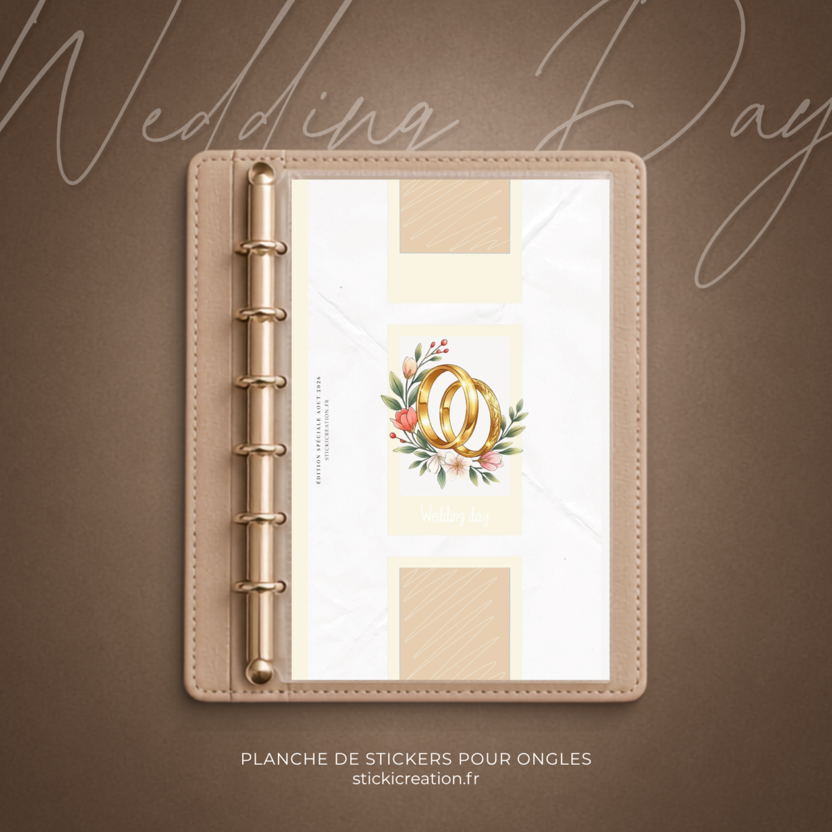 STICKER CARD -WEDDING DAY