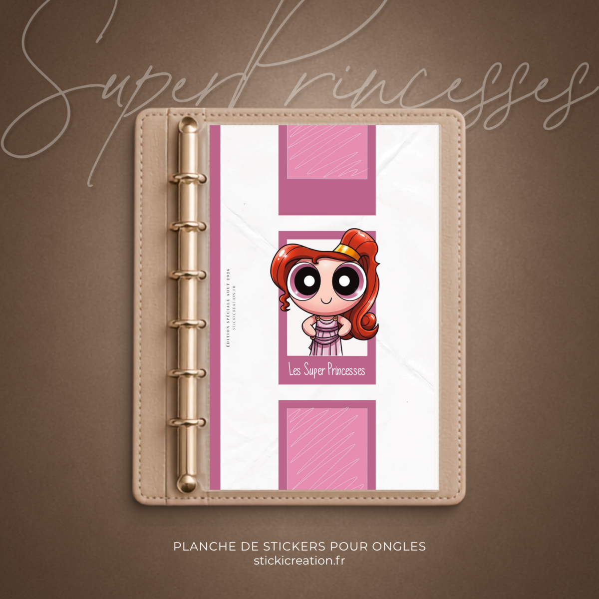 STICKER CARD -SUPER PRINCESSES