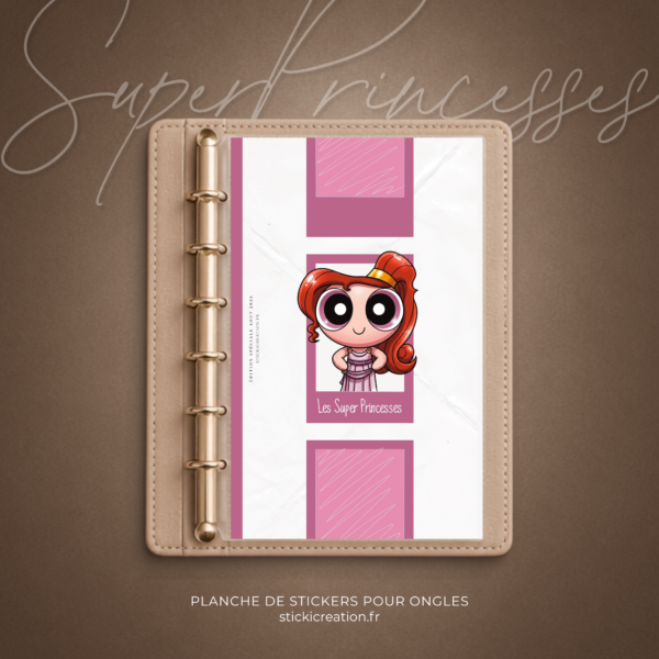 STICKER CARD -SUPER PRINCESSES