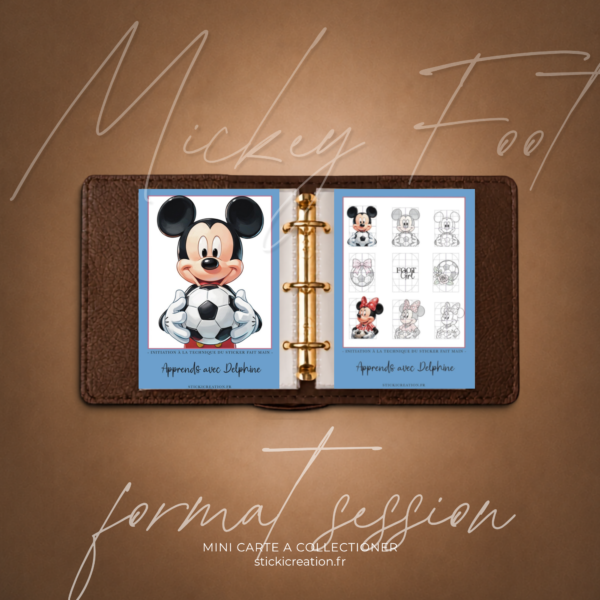 Carte mini session - Mickey Minnie Foot