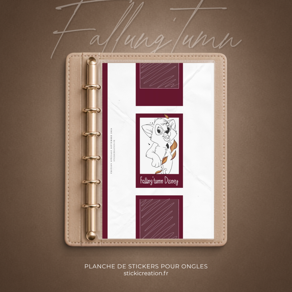 STICKER CARD -FALLING’TUMN DISNEY - OCTOBRE