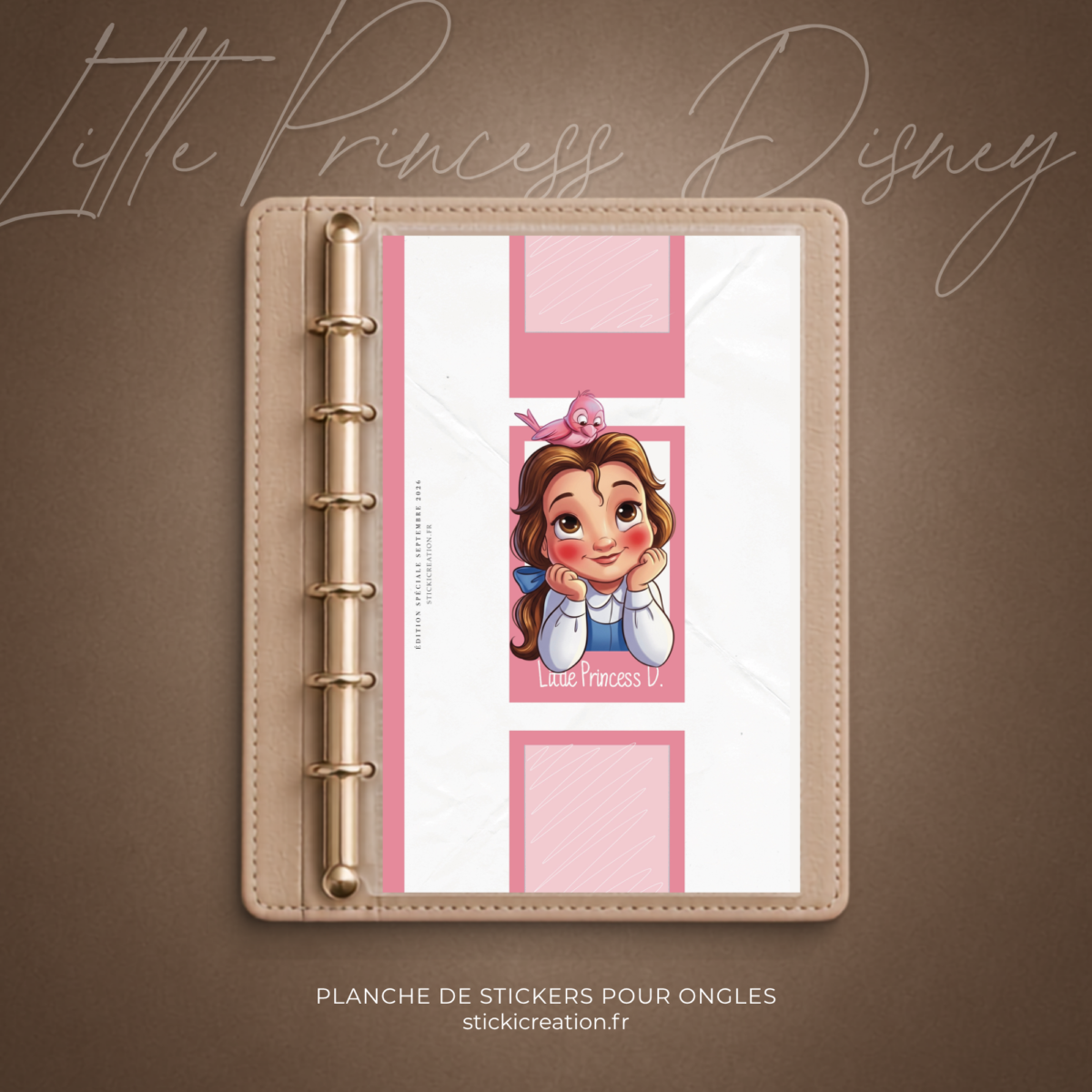 STICKER CARD -LITTLE PRINCESS DISNEY -SEPTEMBRE
