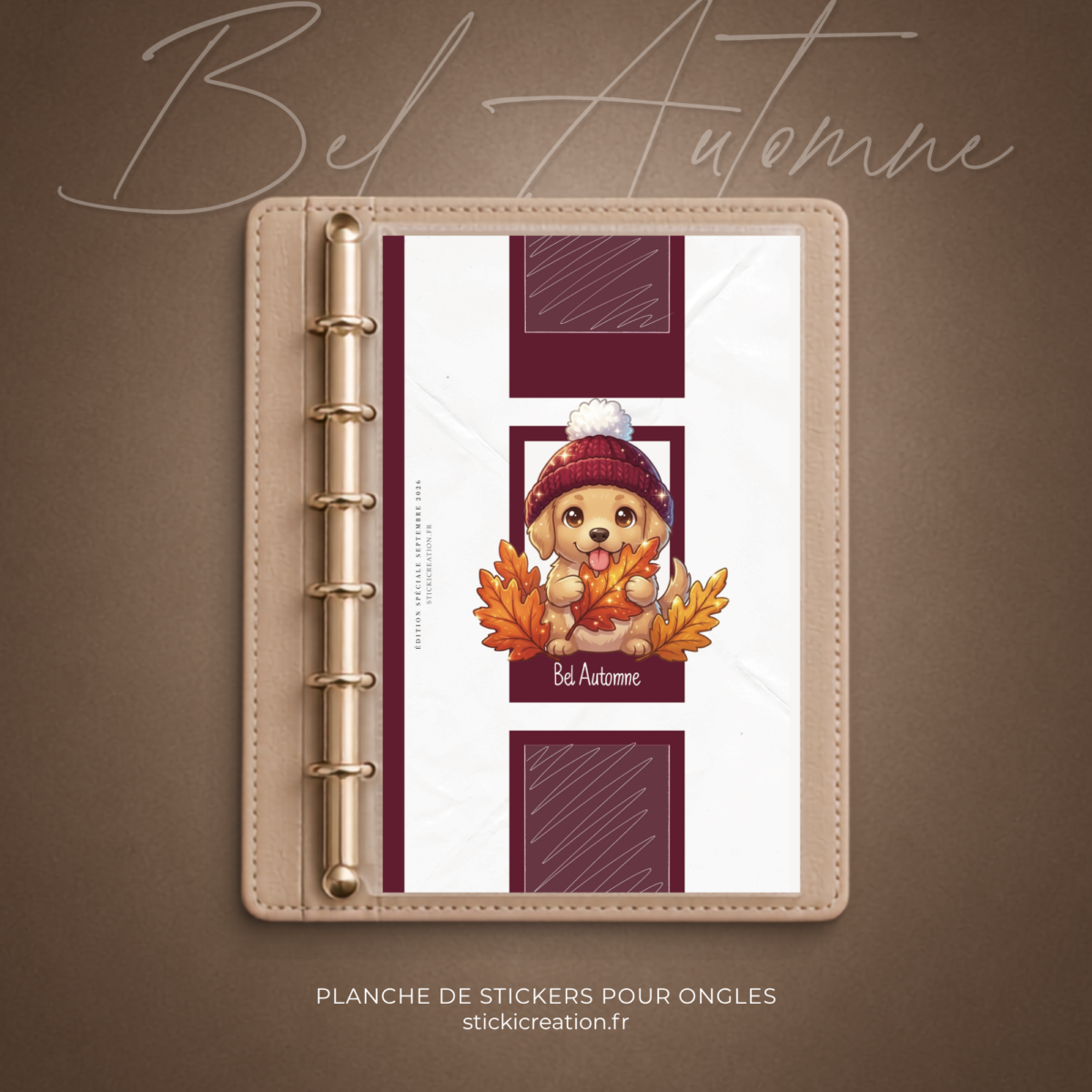 STICKER CARD -BEL AUTOMNE -SEPTEMBRE