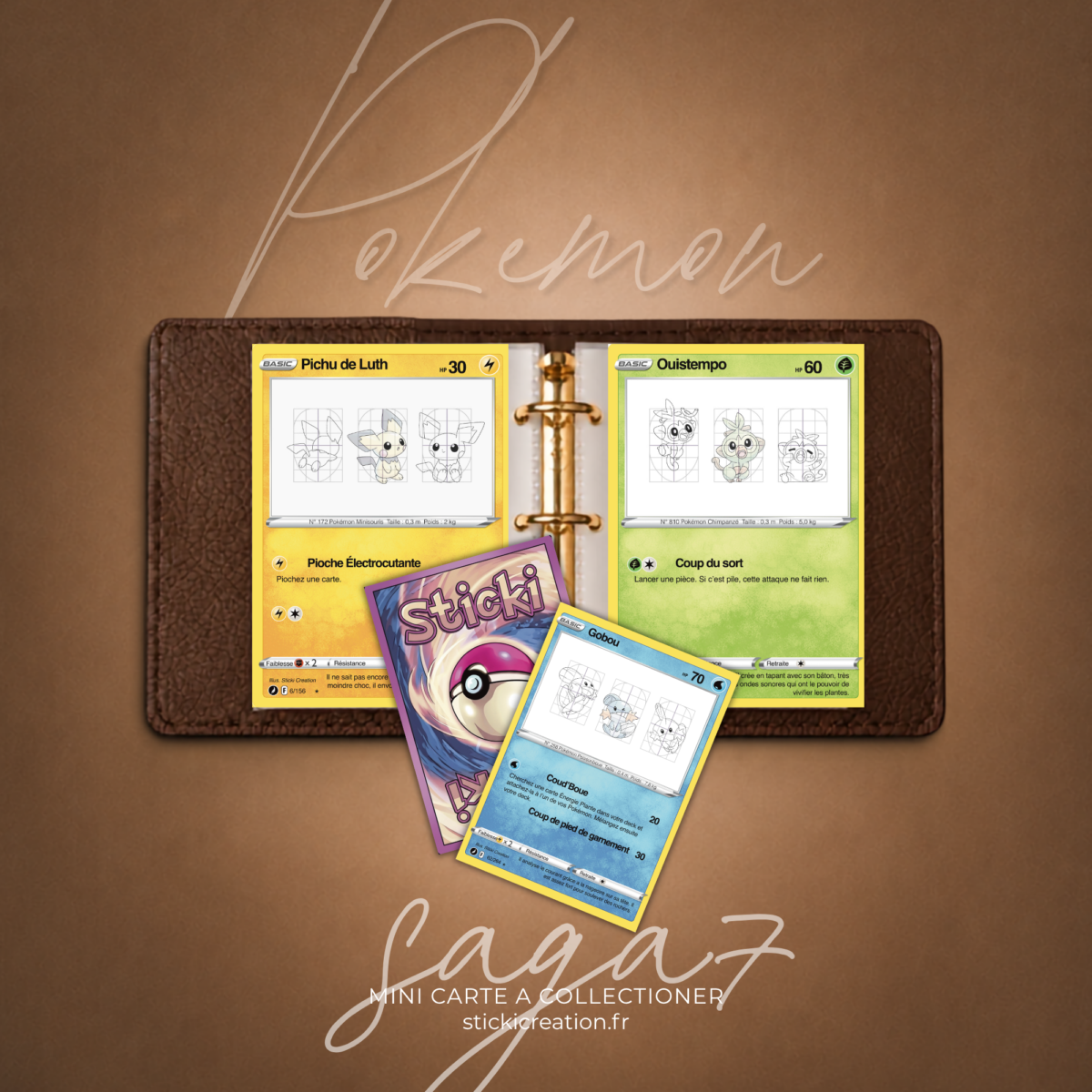 STICKER CARD -Pokémon SAGA 7