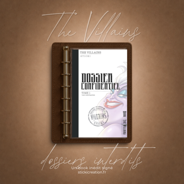 MINI STICKER BOOK -THE VILLAINS. LES MÉCHANTES - OCTOBRE