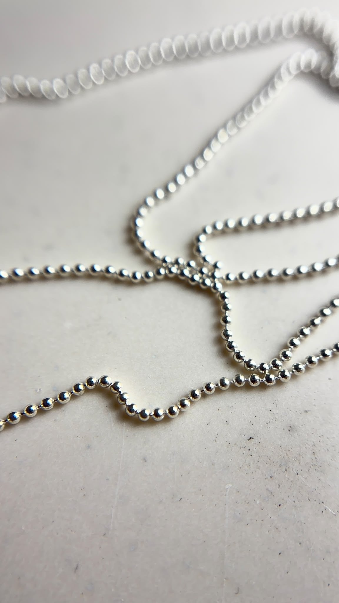 ORNEMENT — CHAÎNETTE ARGENT — 30 CM