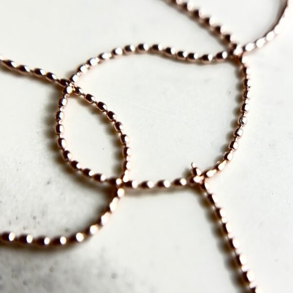 ORNEMENT — CHAÎNETTE ROSE GOLD — 30 CM