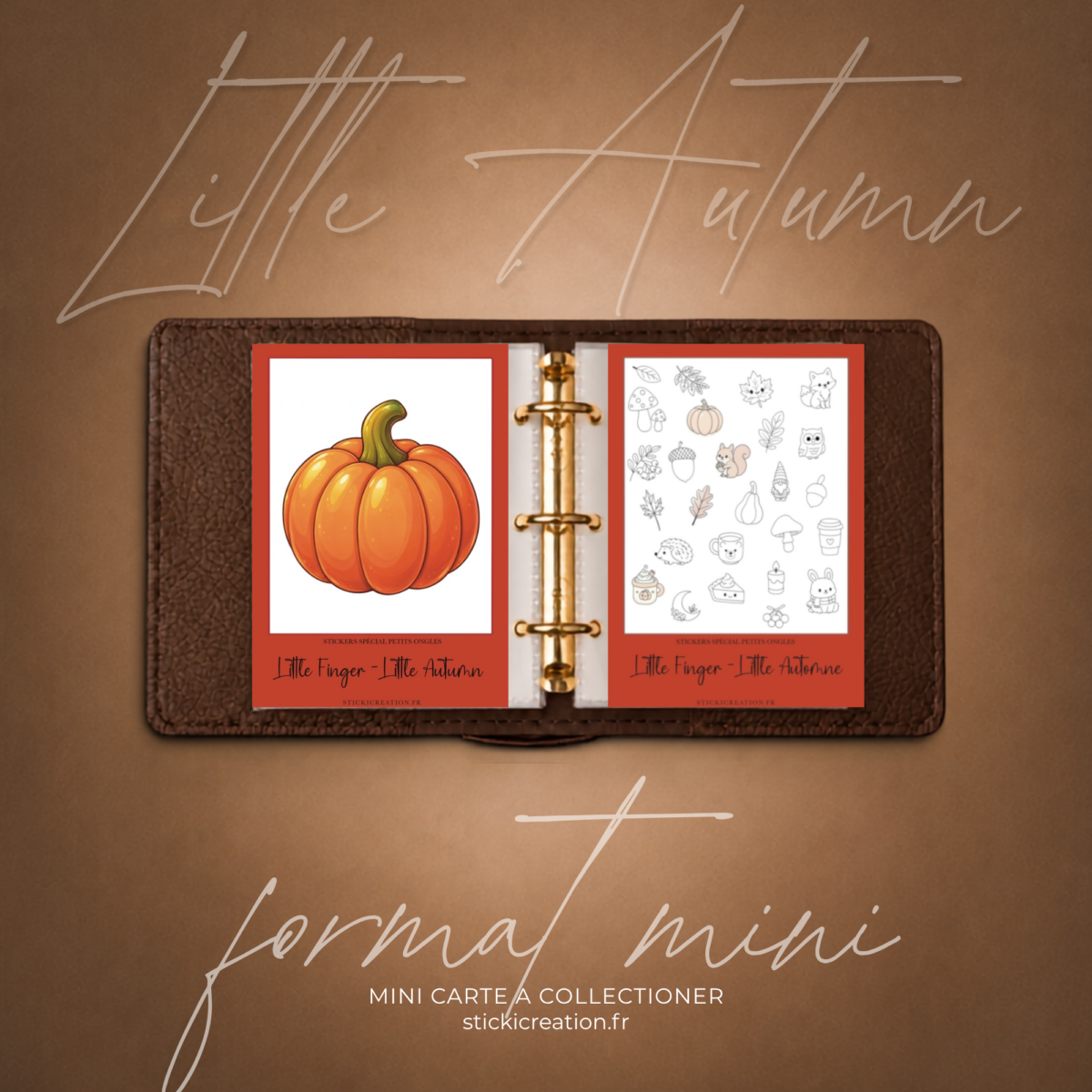 STICKER CARD -Little Finger - Little Autumn! -OCTOBRE