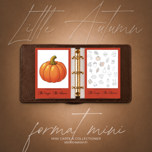 STICKER CARD -Little Finger - Little Autumn! -OCTOBRE