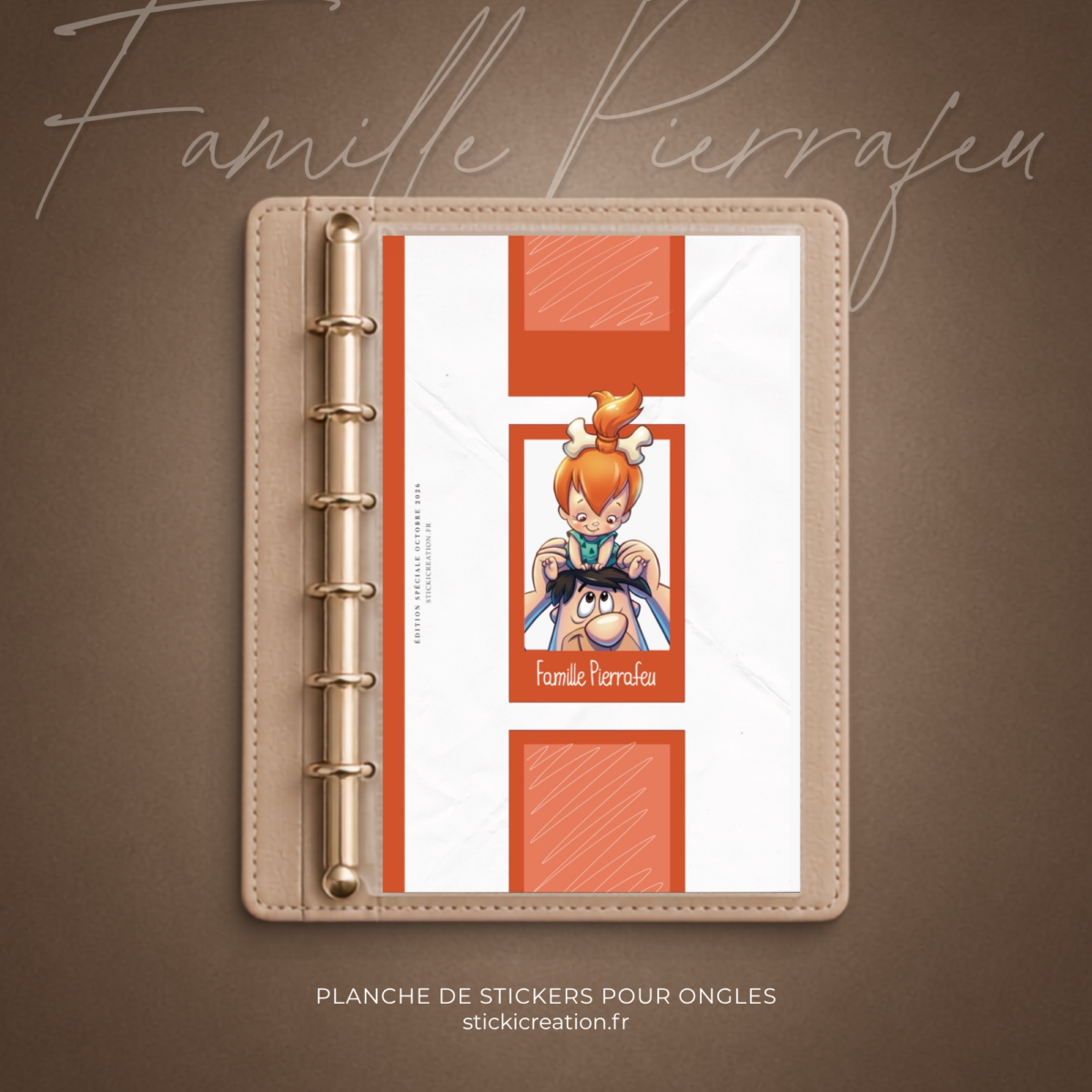 STICKER CARD - FAMILLE PIERRAFEU