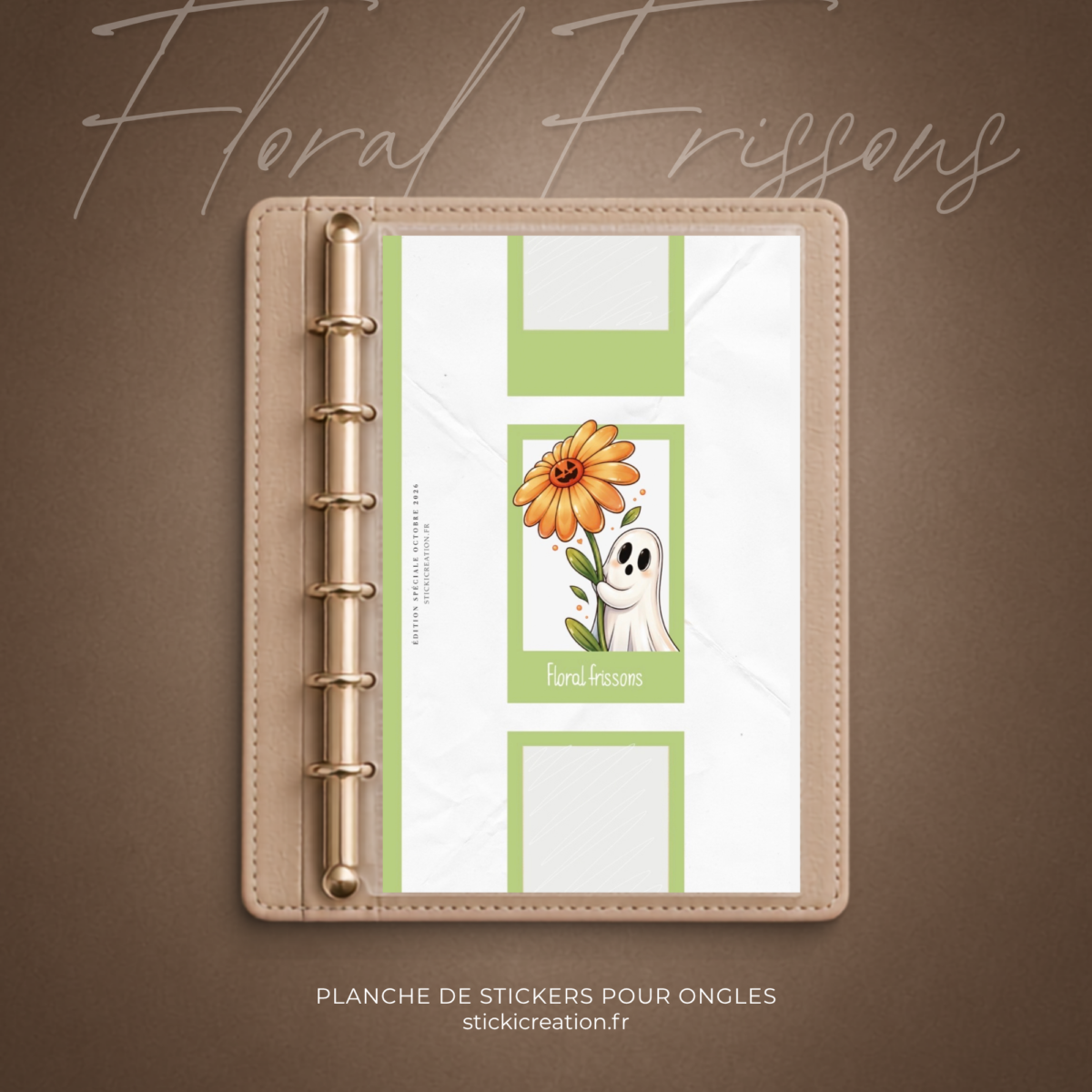 STICKER CARD -FLORAL FRISSONS - OCTOBRE