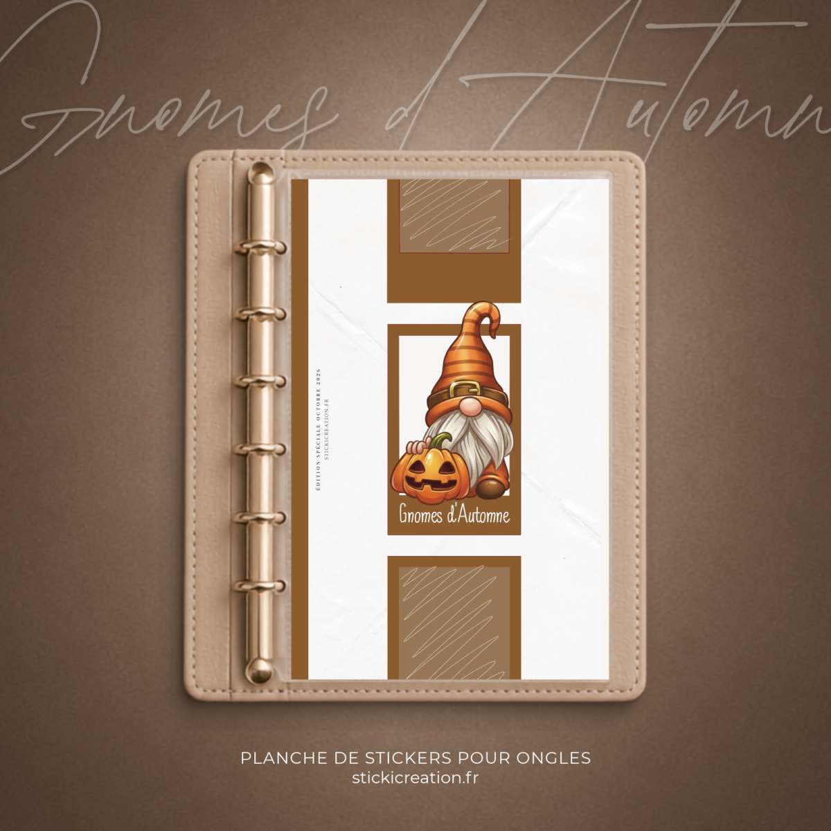 STICKER CARD - GNOMES D’AUTOMNE