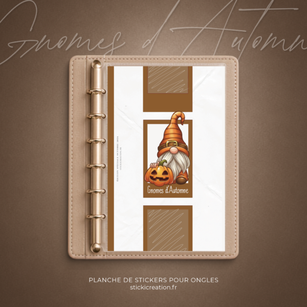 STICKER CARD - GNOMES D’AUTOMNE