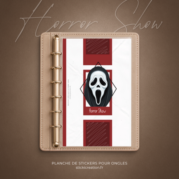 STICKER CARD- HORROR SHOW