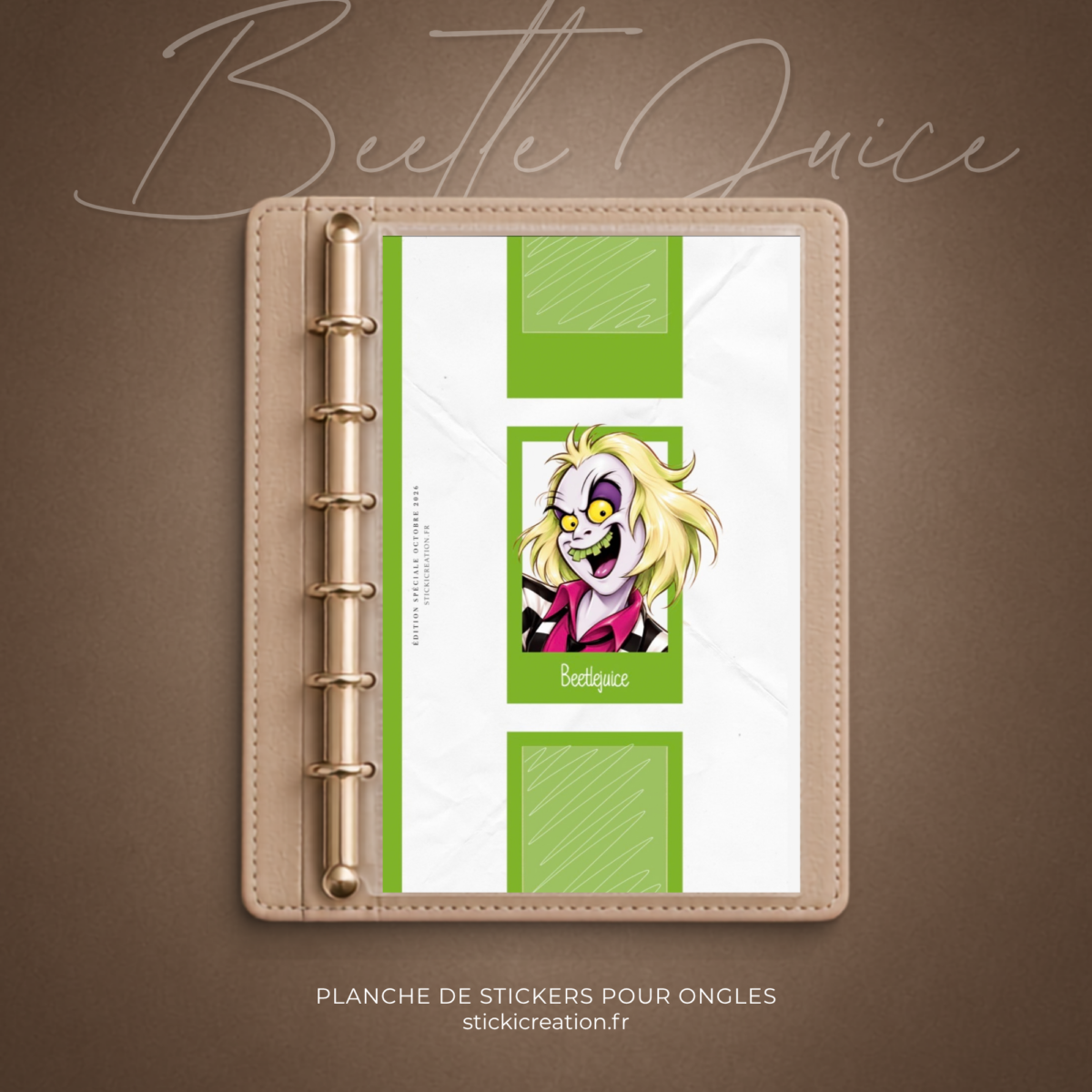 STICKER CARD -BEETLEJUICE