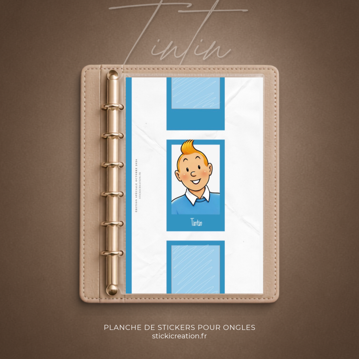 STICKER CARD - TINTIN